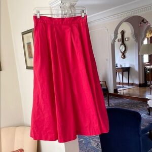 RUFF HEWN Vintage Cotton A Line Maxi Skirt 2 Front Pockets 28” waist size 12